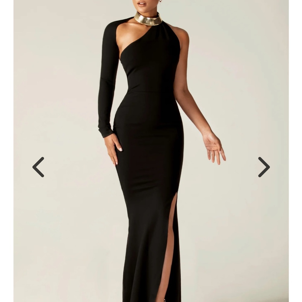 Brand new Marcella NYC Manhattan One Shoulder Gown Black